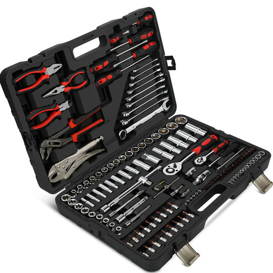 Factory Direct sales 131 pieces comprehensive suit universal socket wrench combination tool large, medium and small flying ratchet wrench