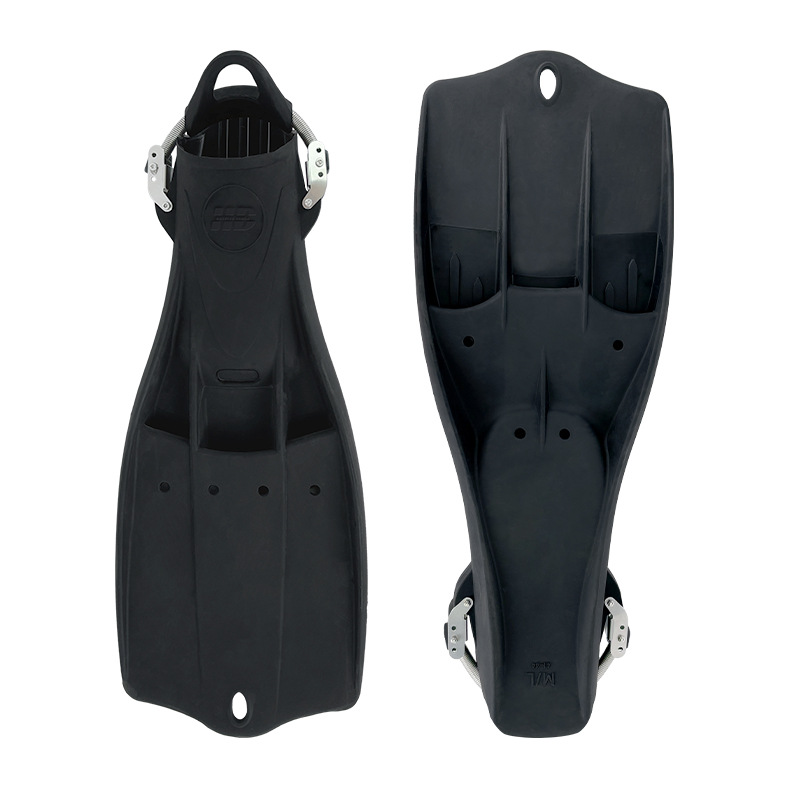 HOTDIVE aletas, zapatillas de rana, descarga rápida universal, muelles ajustables, aletas de buceo, pies ajustables después del buceo