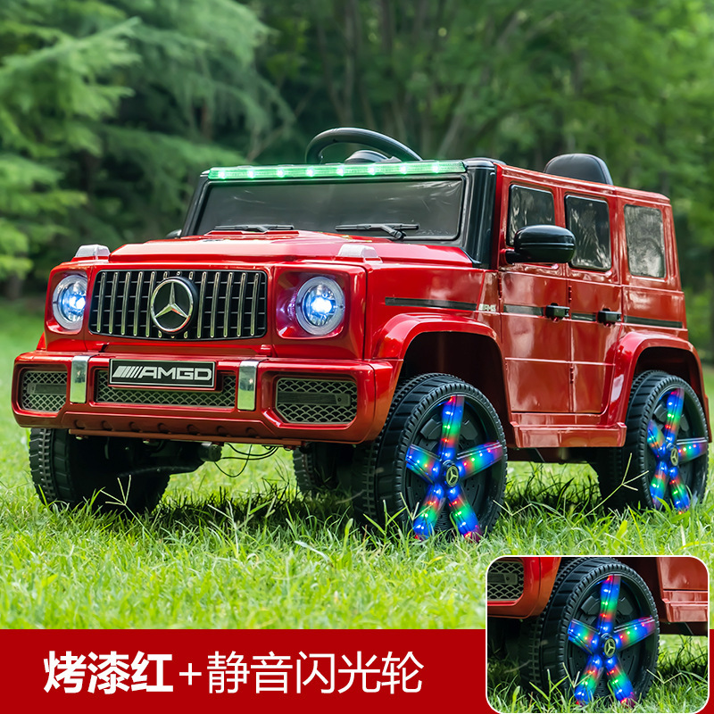 Mercedes-Benz G coche eléctrico para niños todoterreno de cuatro ruedas controlado remoto coche de juguete de doble conducción coche de bebé de dos asientos cuatro ruedas image 18