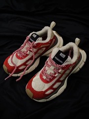 SGIRL TWTW復古撞色系帶老爹鞋女ins網紅毛毛休閒鞋輕便運動鞋潮