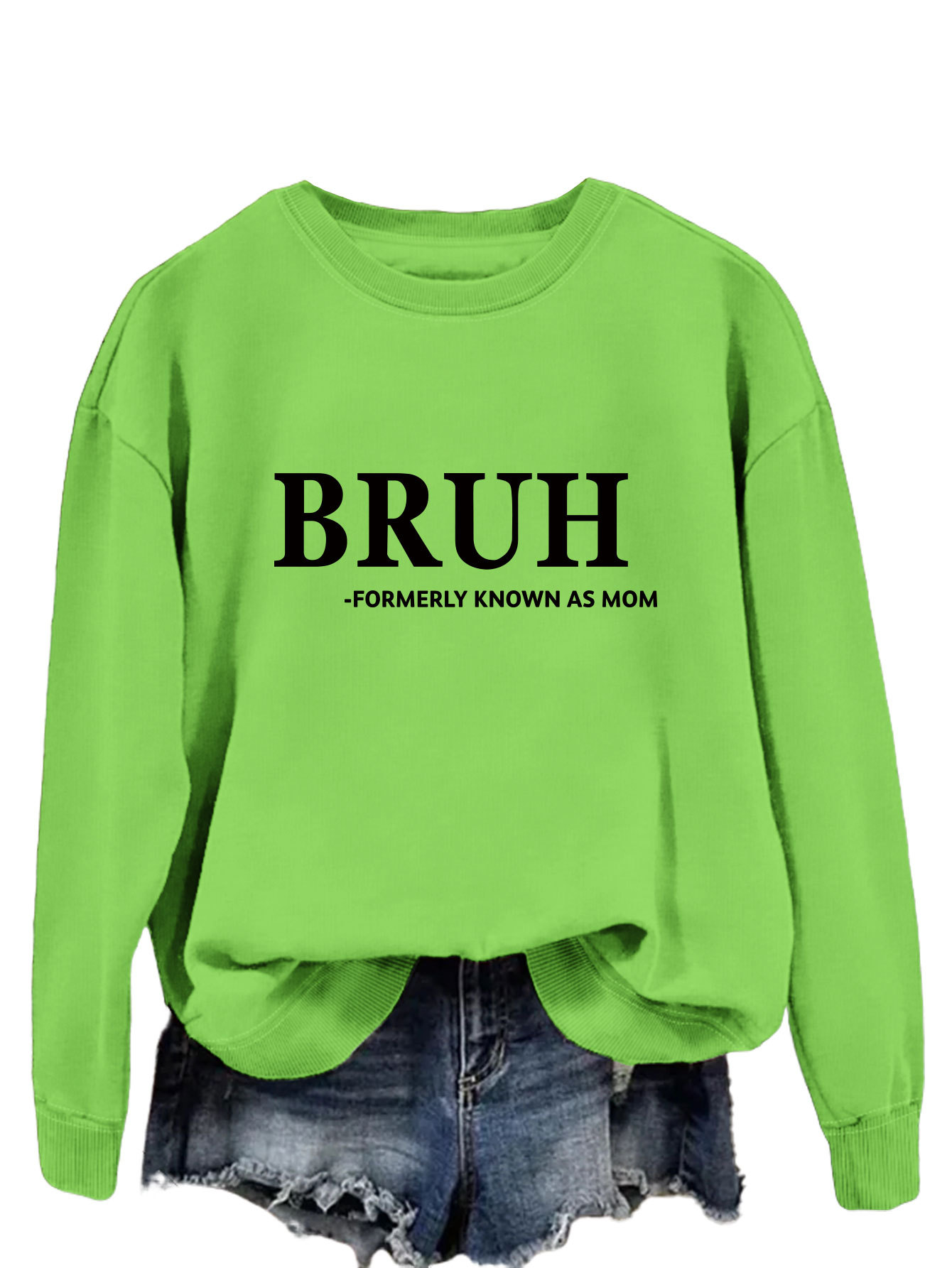 El bruh de manga larga de moda europeo y americano del todo-fósforo antes conocido como suéter del todo-Partido elegante transfronterizo de la mamá para las mujeres