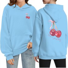 Have a good day新奇印花跨境宽松长袖抓绒中大童连帽日本大卫衣