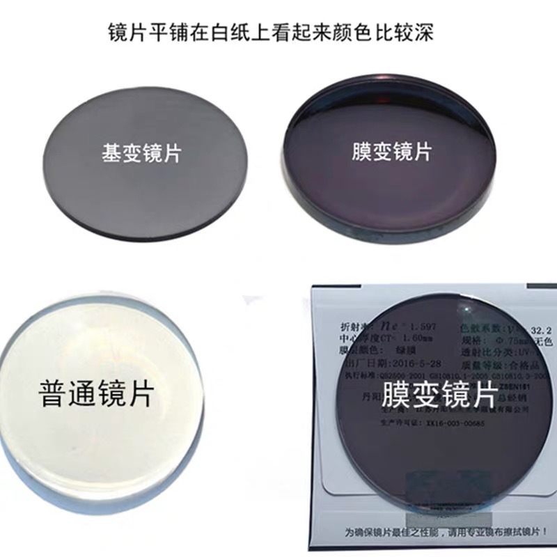 1.56 / 1.61 / 1.67 Lentes de color de película anti-luz azul asférica grises marrones polvos lentes de ojos azules