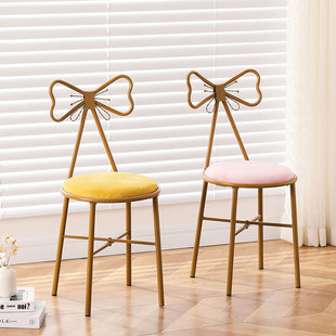 Bow Makeup Chair Fairy Chair Home Dressing Chair Girls Manicure Chair Dressing Table Chair Internet Celebrity Chair