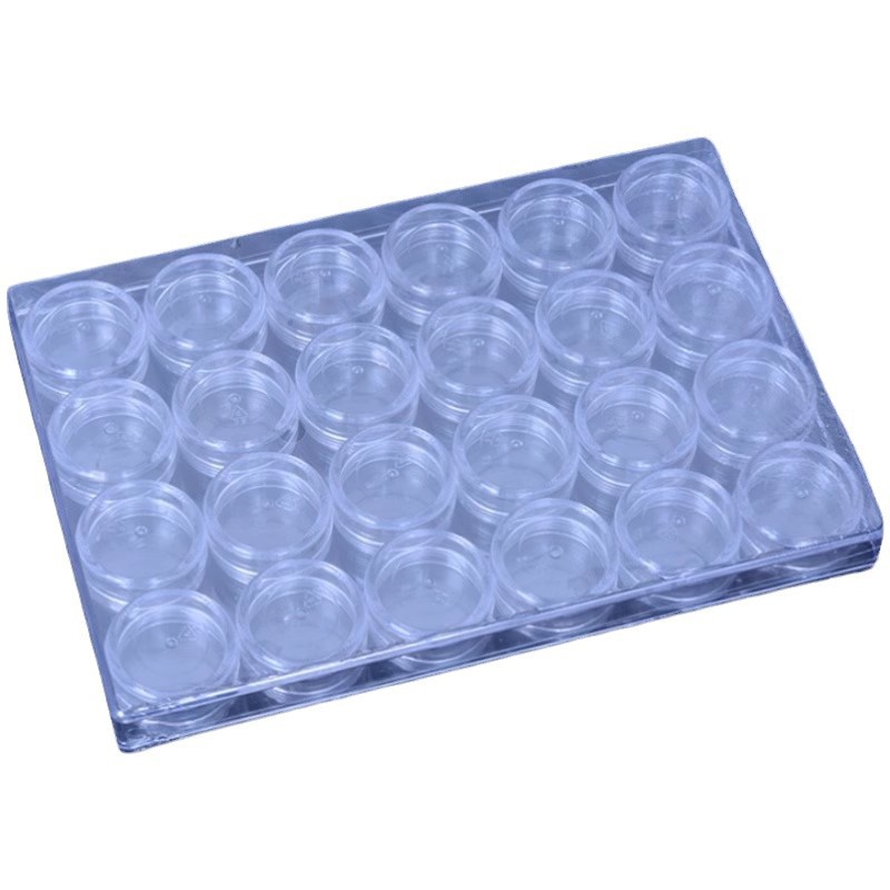 Embotellada transparente caja de cuentas de acrílico de almacenamiento de plástico frasco [Caja de almacenamiento] Herramienta de bricolaje hecho a mano Nico joyería