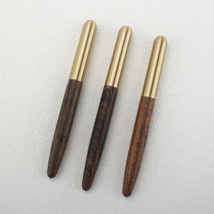 Source Manufacturer Wholesale Brass Sandalwood Business Signature Ballpoint Pen Creative Wood Ballpoint Pen Stationery Gift Pen