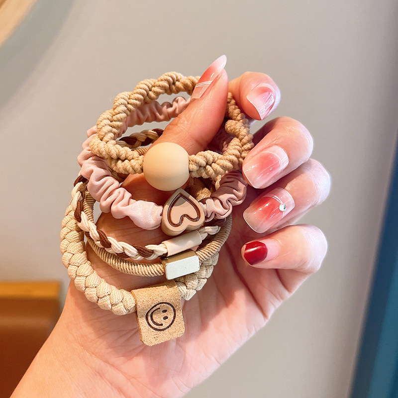 Alta elástica banda de goma duradera de las mujeres temperamento simple alta Cola de Caballo corbata cuerda de pelo alto sentido 2023 nueva cuerda de pelo