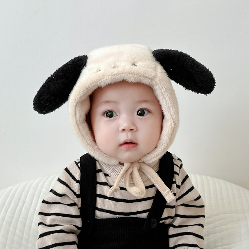 Invierno de peluche gorra de oídos para bebés lindos y super-hermosos perros gruesos calientes para niños y niñas a prueba de viento gorra Thunderfeng