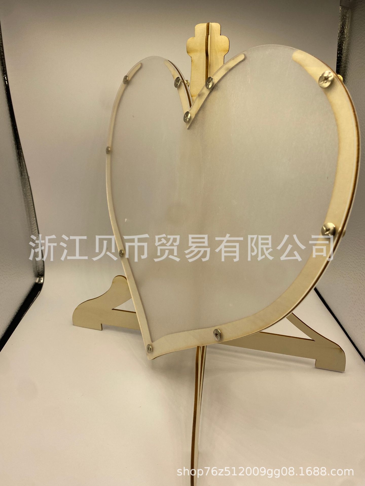 Guest Drop Box: Wooden acrylic heart-shaped wedding guest message box with 80 and 60 hearts to choose from pic 2