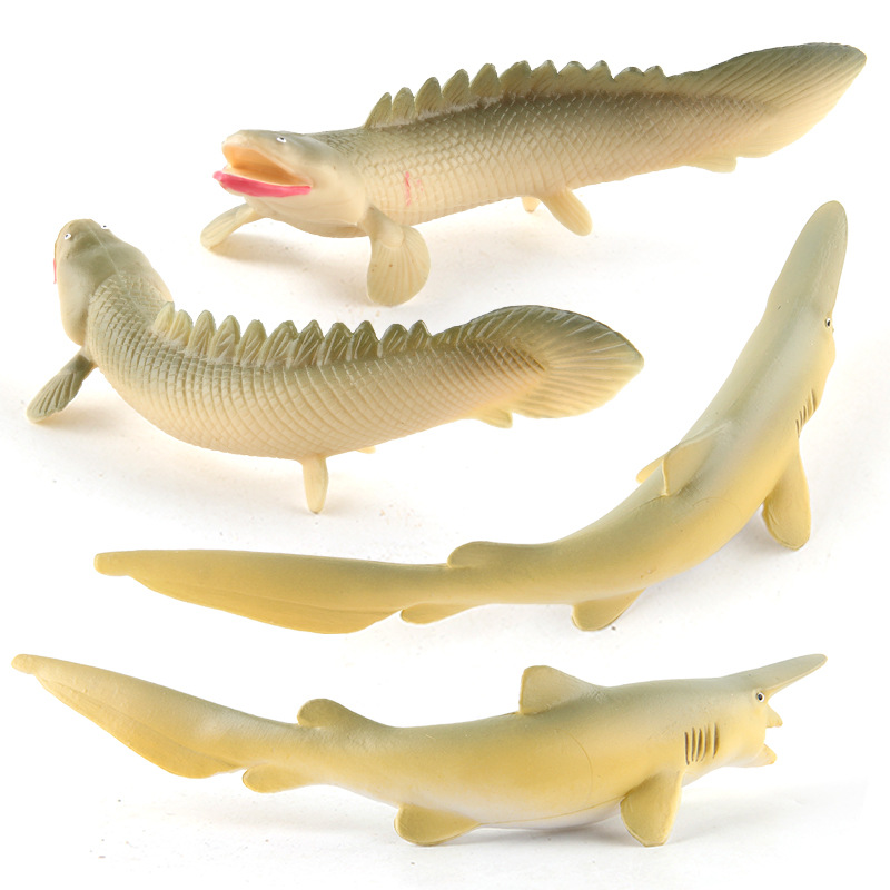 Simulación de Vida Marina modelo espada beso tiburón cocodrilo dinosaurio rey mundo submarino educación temprana decoración submarino animal traje