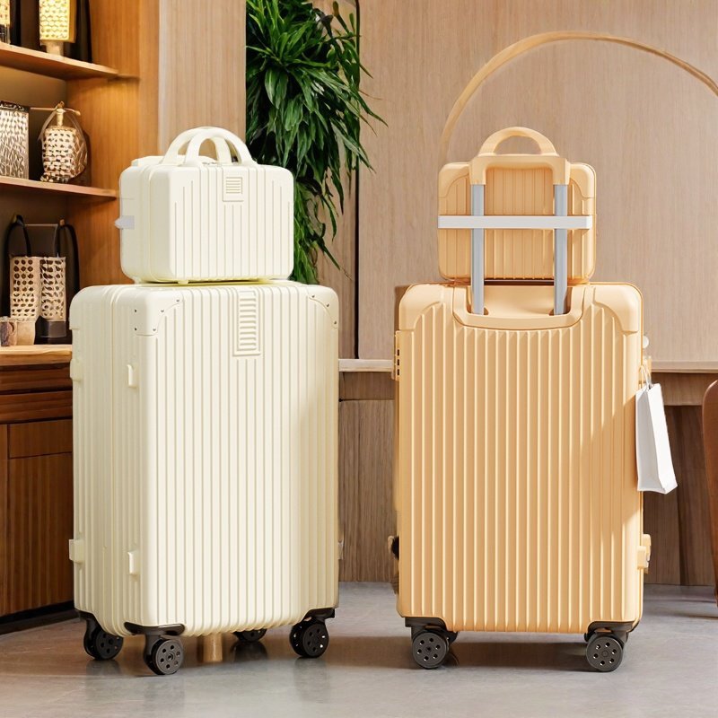 Thickened Suitcase, Strong and Durable, Large-Capacity Trolley Case, Student New Suitcase, Universal Wheel Password Box