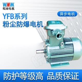 安徽皖南电机YFB3/YFB4粉尘防爆变频三相异步电动机二级能效380V