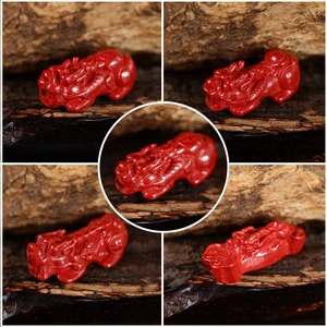 S4 raw ore Emperor sand series Beads pendant accessories cinnabar diy jewelry beads pendant decorations wholesale