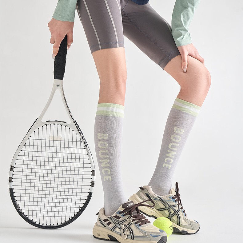 Honeycomb Breathable Long Tube Green Sports Fitness Color-Blocking Star Design Compression Calf Socks Tennis Socks Non-Slip Socks Honeycomb Breathable Long Tube Green Sports Fitness Color-Blocking Star Design Compression Calf Socks Tennis Socks Non-Slip Socks