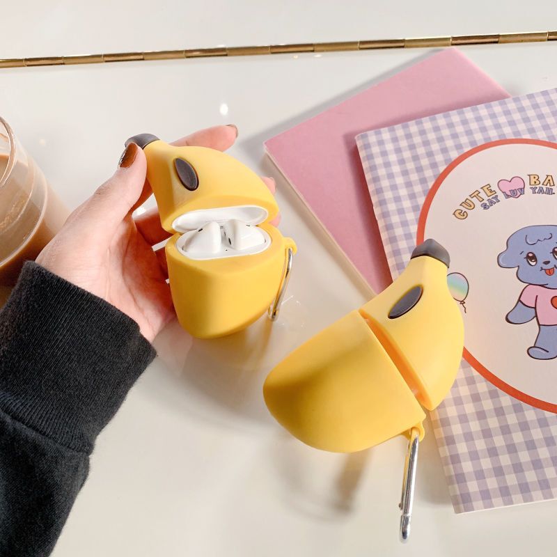 Cross-Border Banana Cartoon Headphone Cover Suitable for Apple AirPods 1/2/Pro/3/Pro2 Bluetooth Headphone Case