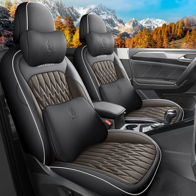 Modelə uyğun (Original) oturacaq örtükləri | Cover Leather Seat Cushion - black-brown-full-leather-memory-foam-version-note-the-model-year-all-in-one-rear-package