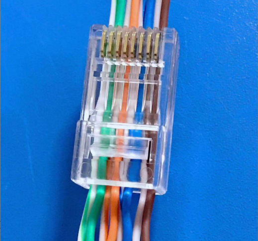 Դͷ��������ǧ��ͨ��ˮ��ͷ���ഩ������ˮ��ͷ8P8CRJ45���߲�ͷ