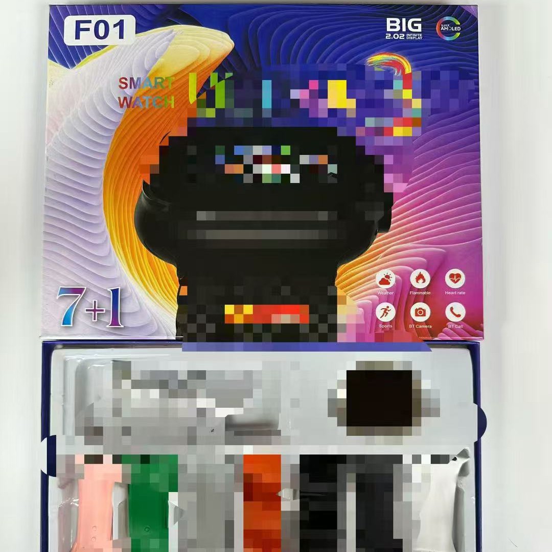 Cross-Border New Smart Watch F01, F10, F05, F04, F03, F06, F07, F08, F09 Set 7+1