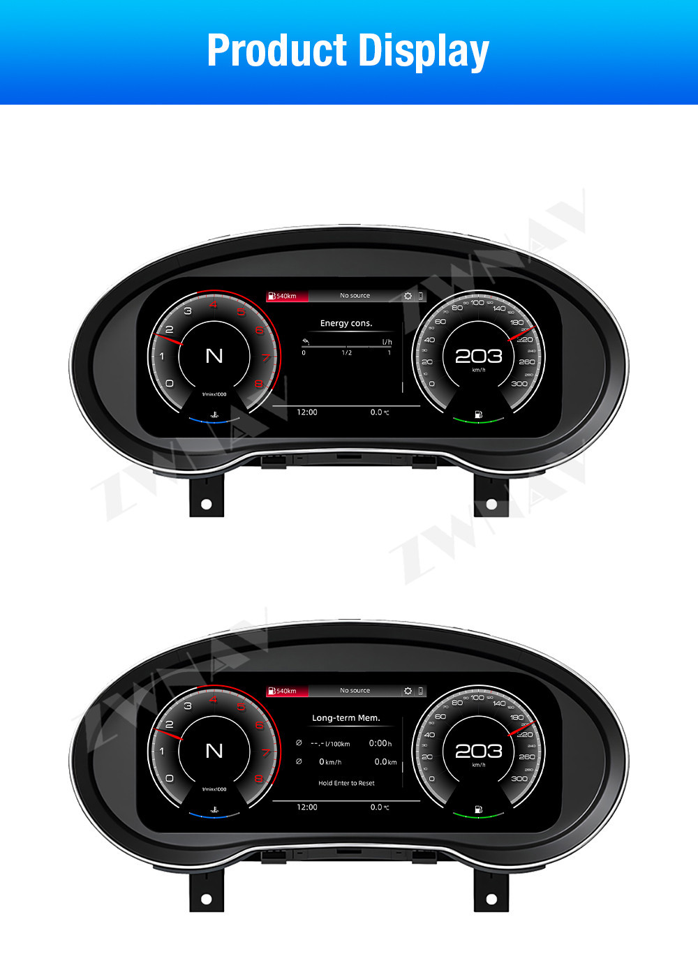 Suitable for 2013-2020 Audi Q2/A3 full LCD instrument cluster 10.9inch multifunctional car odometer