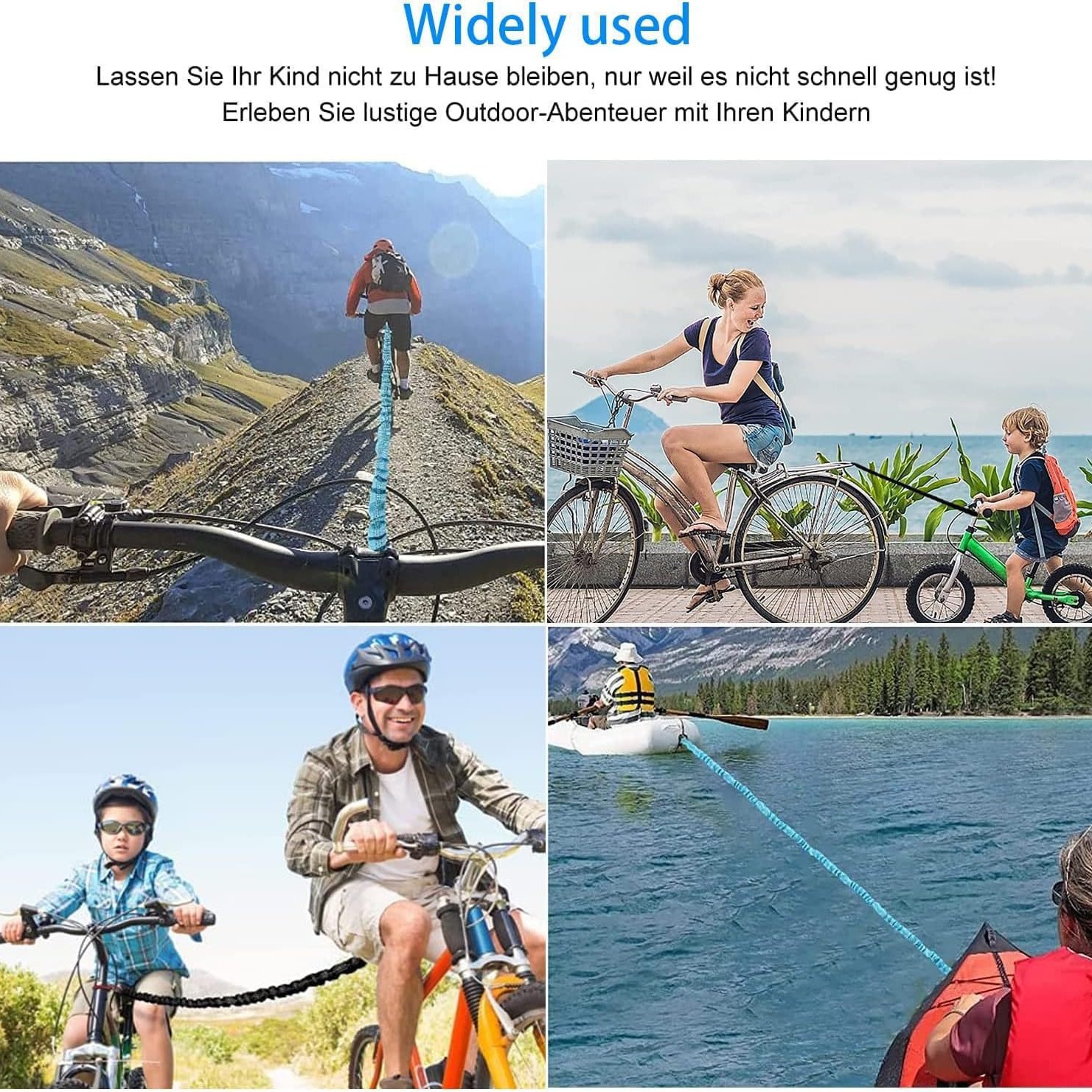 Cuerdas de remolque para bicicletas Cuerdas de tracción para bicicletas de montaña Cuerdas de tracción para padres e hijos Cuerdas de remolque convenientes