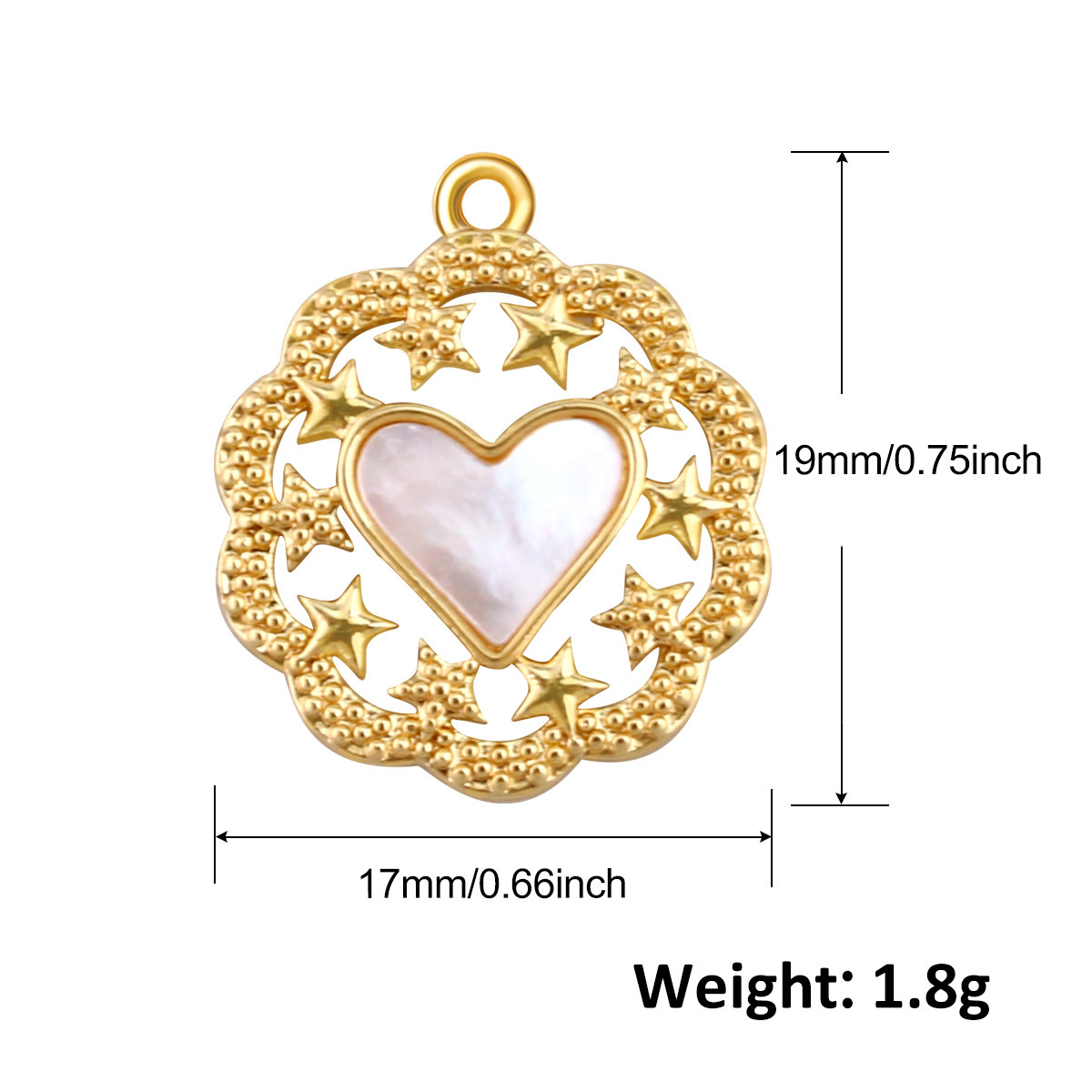 2g Weight Pendant Jewelry Making Type 12*12mm Jewelry Making Size Shell, Zircon Inlay Material DIY Jewelry Accessories Classification 1 Piece Quantity Copper Material Heart Shape Pattern All Seasons Season Plating Design Elegant, Vintage Style Style 1 Piece 12*12mm Copper Shell Zircon Heart Shape Pendant 2