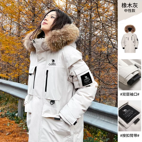 [Thick Down] Oak Gray, Same Style for Men and Women. Girls take one size smaller. A13CAPN133 and A13CAPN133B are the same style.