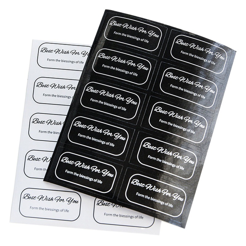 Pegatinas para empaquetado de flores al por mayor, materiales florales para bricolaje, pegatinas autoadhesivas impermeables en inglés para el Día de San Valentín.