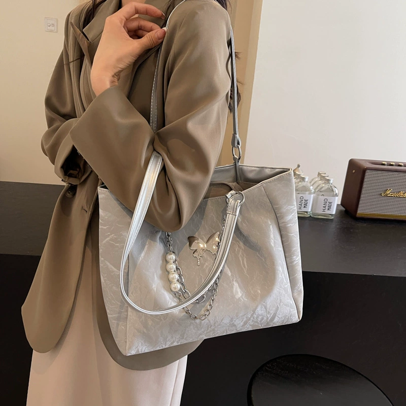 Capacious shoulder bag, summer one-shoulder bag, for students