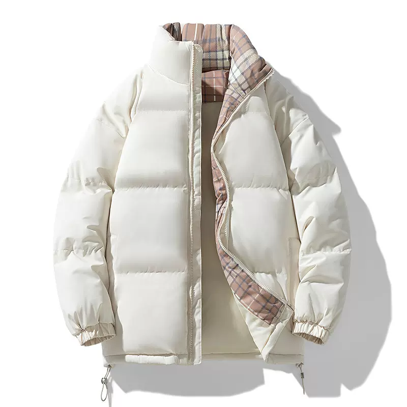 冬季新款情侣棉服男女同款日系潮牌面包服宽松立领加厚短款外套