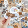 手绘卡通背卡猫咪贴画