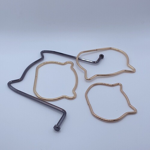 Wholesale Metal Cat Head Hand-Held Women's Bag Handbag Teddy Bear Head Strap Packaging Gift Box Cat Handle