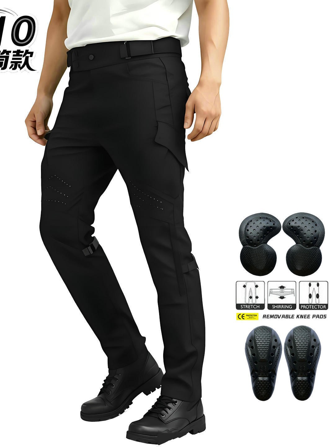 Los pantalones de ciclismo antideslizantes de verano de la motocicleta volero son perforados en ambas direcciones, transpirables y elásticos, y los pantalones de ciclismo antideslizantes de la locomotora de cintura alta son hombres.