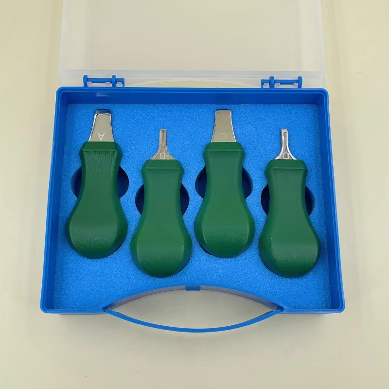 修表工具 瑞士进口HOROTEC 四支装 撬刀 撬底盖刀 开表刀 开盖器