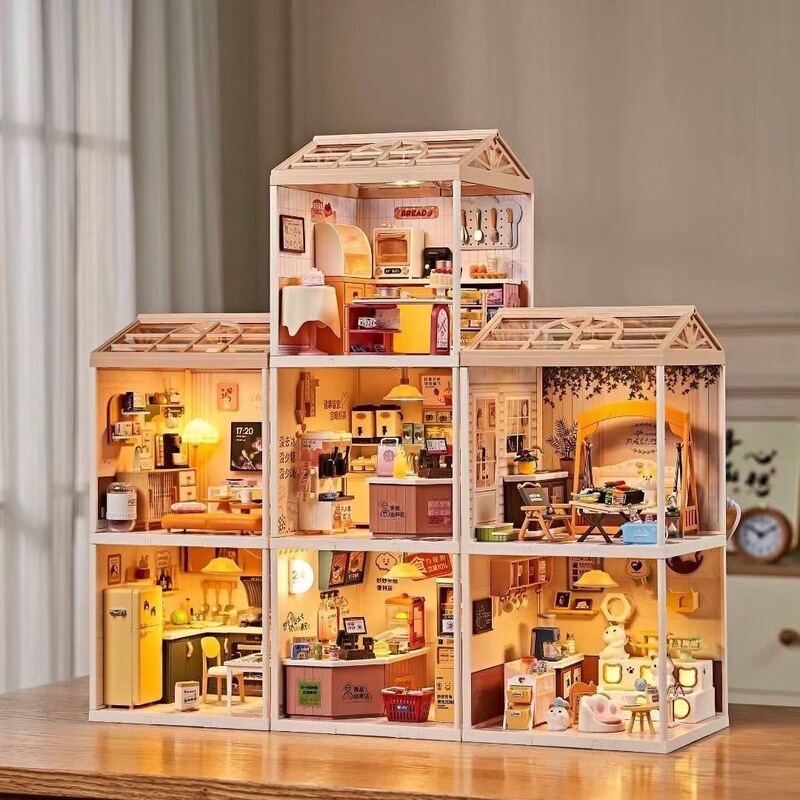 Small Town Diary Gift Super Miniature Scene Model Yasni Genuine DIY Toy Assembly House