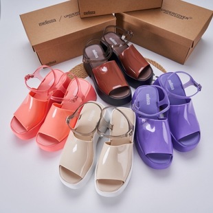 2023 Melisa sandals Melissa women's shoes platform wedge platform wide face fashion chunky heel high heels