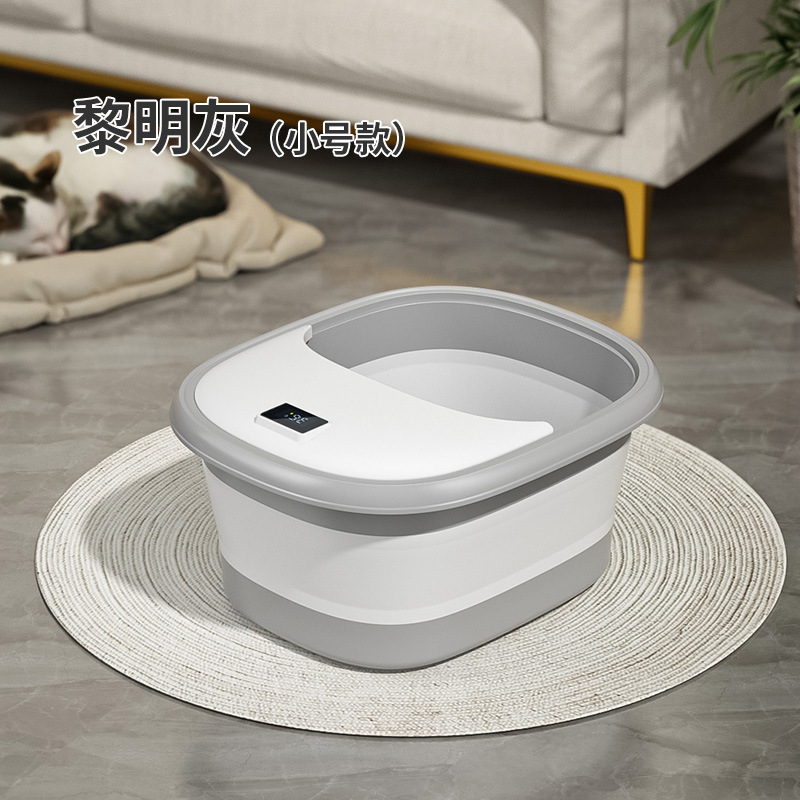 Baño de pies plegable sobre pantorrilla portátil nuevo tipo con cubierta de aislamiento térmico hogar baño de pies dormitorio baño de pies bañera de pies