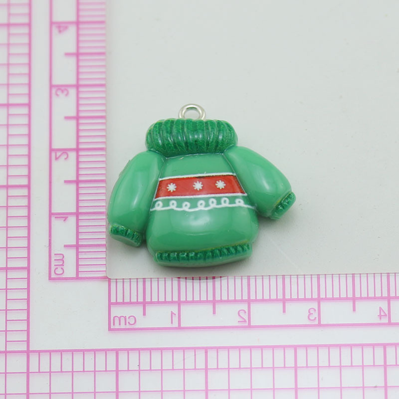 Accesorios de la joyería de bricolaje 2024 nueva resina árbol de Navidad Santa Claus muñeco de nieve SERIE DE Navidad colgante