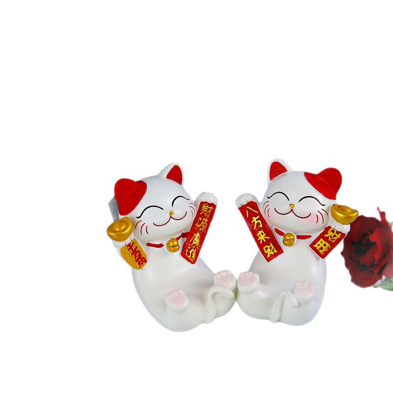 招财猫摆件手机支架床头桌面便携装饰喜庆创意新款可爱办公室桌面|undefined