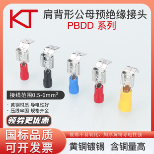 Kt Keshitong Pbdd1.25/2/5.5-250 Shoulder-Type Male and Female Pre-Insulated Connector Cold-Pressed Terminal Block