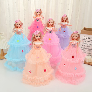 45cm Barbie Doll Three-layer Wedding Princess Doll Play House Toy for Girls Birthday Gift Wholesale