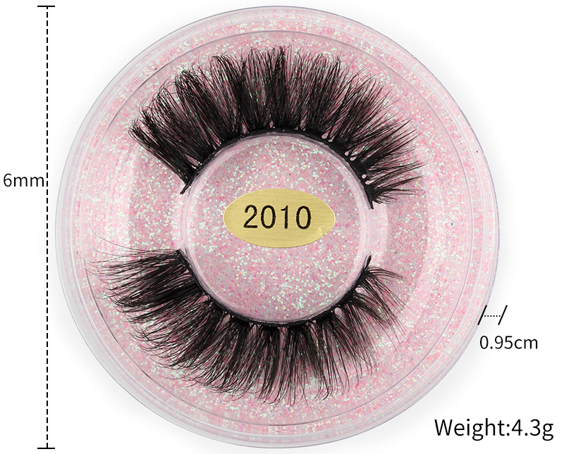 Queen Round Solid Color Imported Fiber False Eyelashes 1 Pair display picture 1