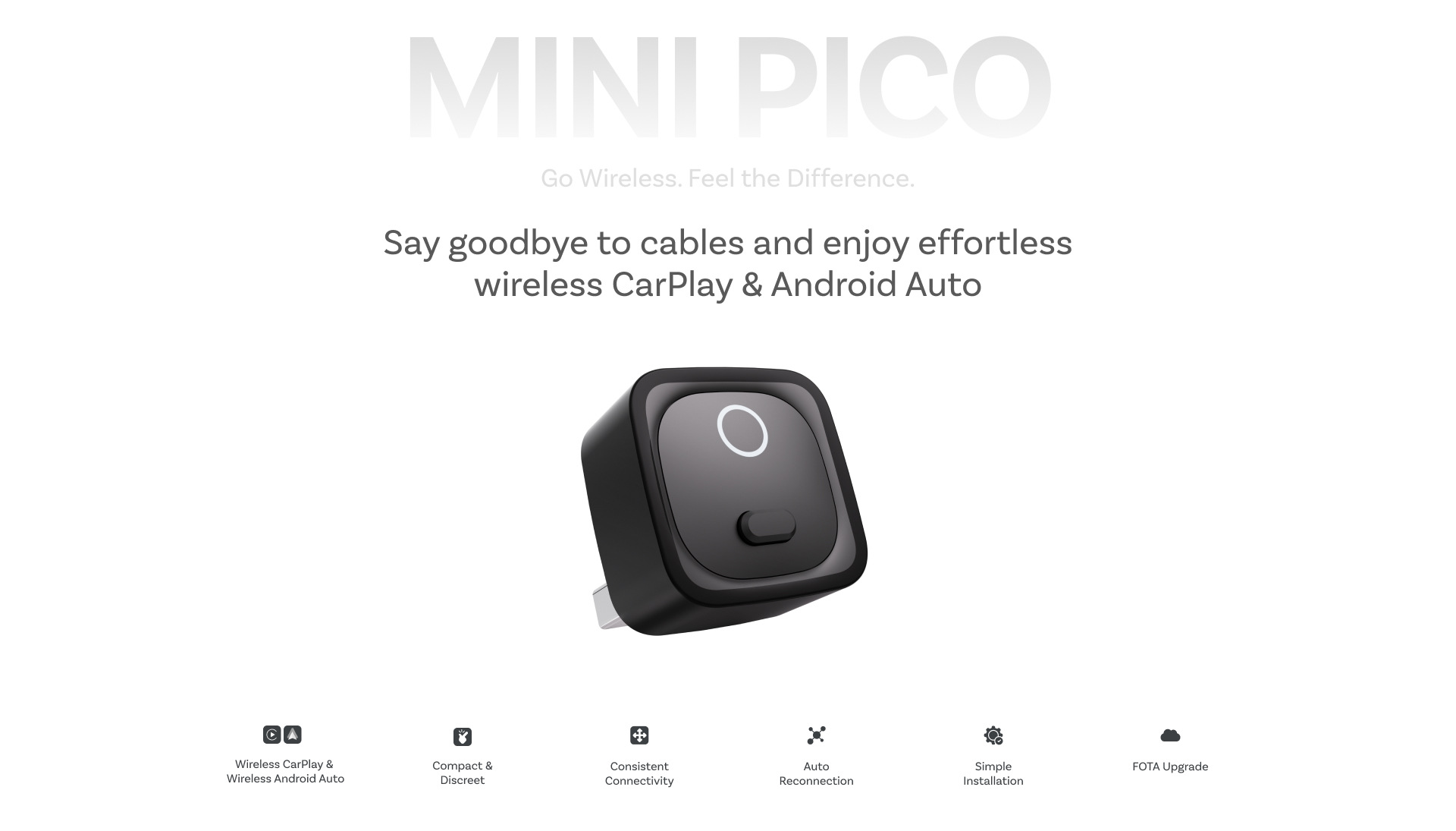 Cross-Border Wireless Carplay Box Car Connectivity Box Apple Android Two-In-One Carplay Module