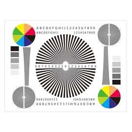 镜头调焦测试卡监控摄像机测试图 聚焦调试