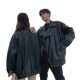 Leather Men's Coat Pu Leather Jacket Couple Clothes Spring and Autumn Parker Loose Large Size Motorcycle Clothes Fashionable Handsome