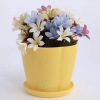 Resin petal pot wholesale color pumpkin -type green plant meat imitation porcelain basin plastic succulent potting large discount