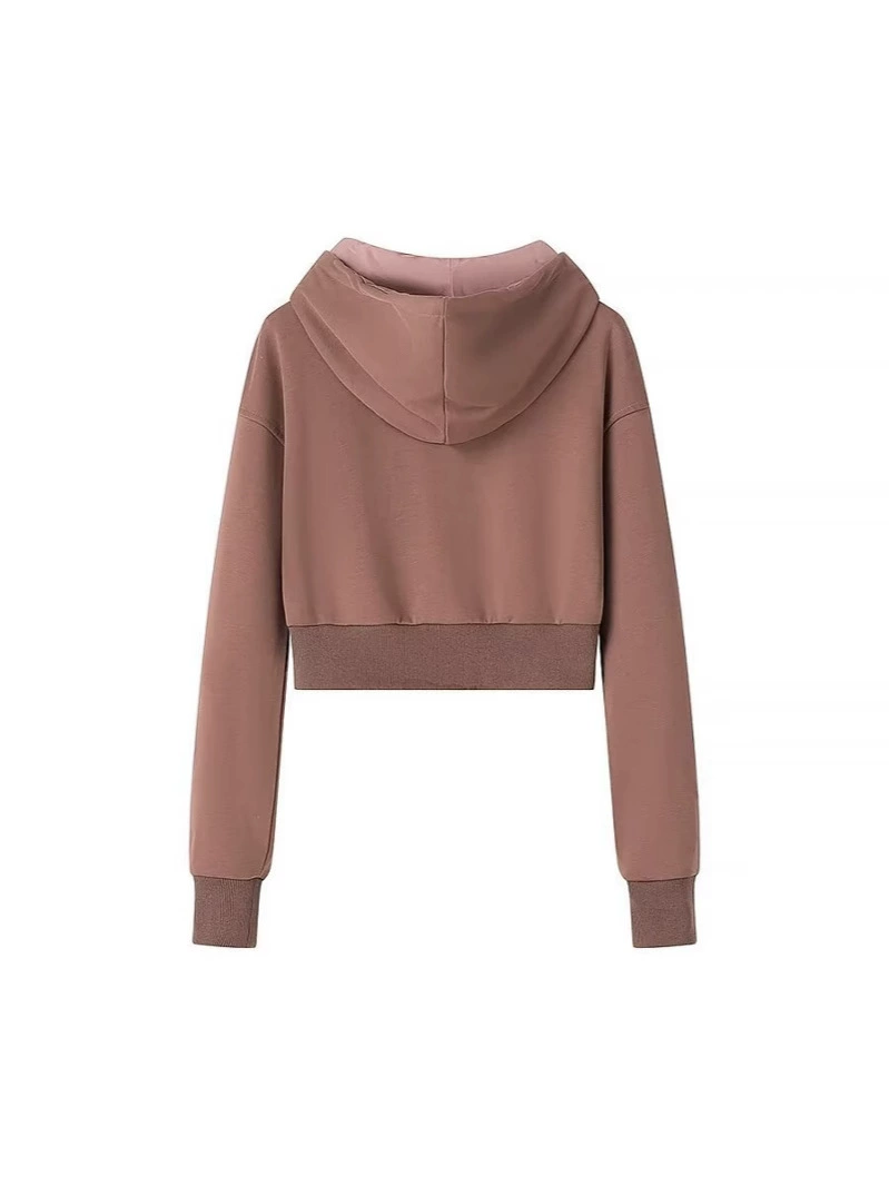 Summer fitted long-sleeve with hood, jacket, 2025 years, drawstring