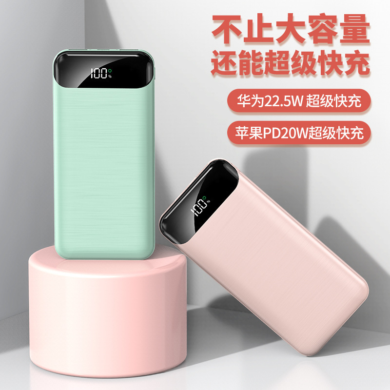 パワーバンクパワーバンク大容量 20000 mAh 超高速充電薄型軽量モバイル電源ギフトプリントロゴ|undefined