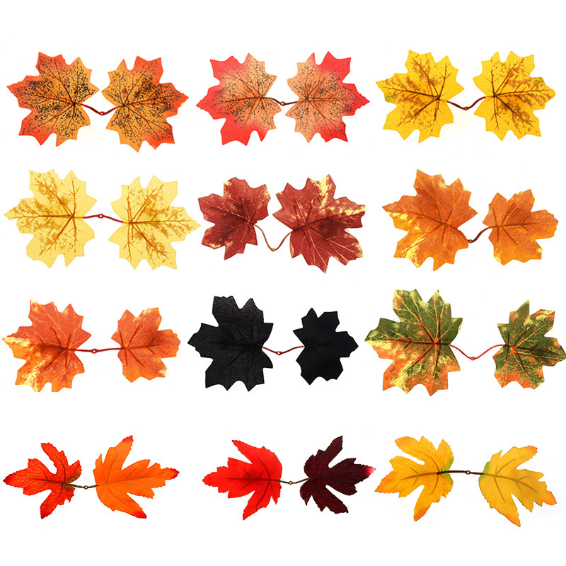 Realistic maple leaf, direct factory sales, halloween, home decor