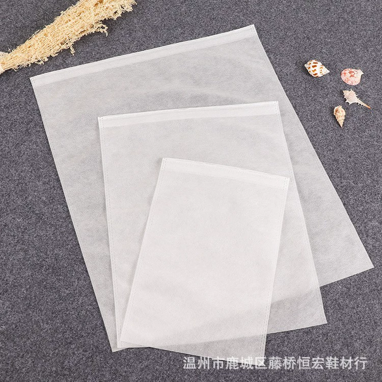 Пустой нетканый мешок для пыли, оптовая продажа, сумка для хранения одежды, внутренняя сумка, белый плоский клапан, карман для брюк, сумка для бахил