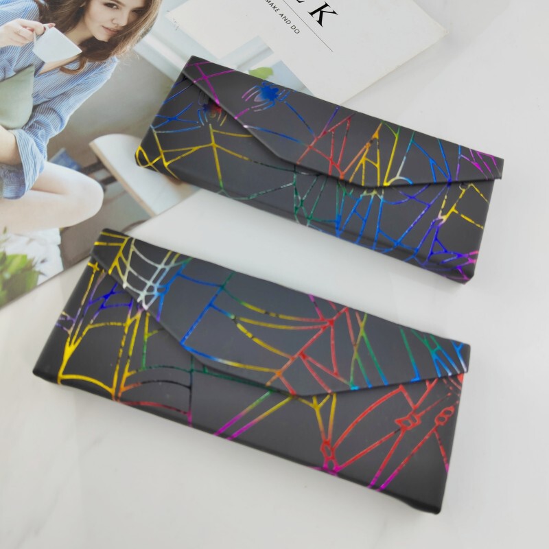 Fashion Personality Pattern Foldable Glasses Box Trendy Hard Sunglasses Box Myopia Glasses Large Frame Glasses Box